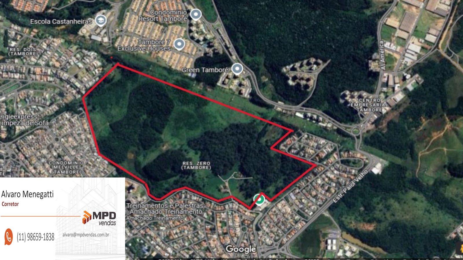 Terrenos entre 450m2 e 750m2 em Alphaville